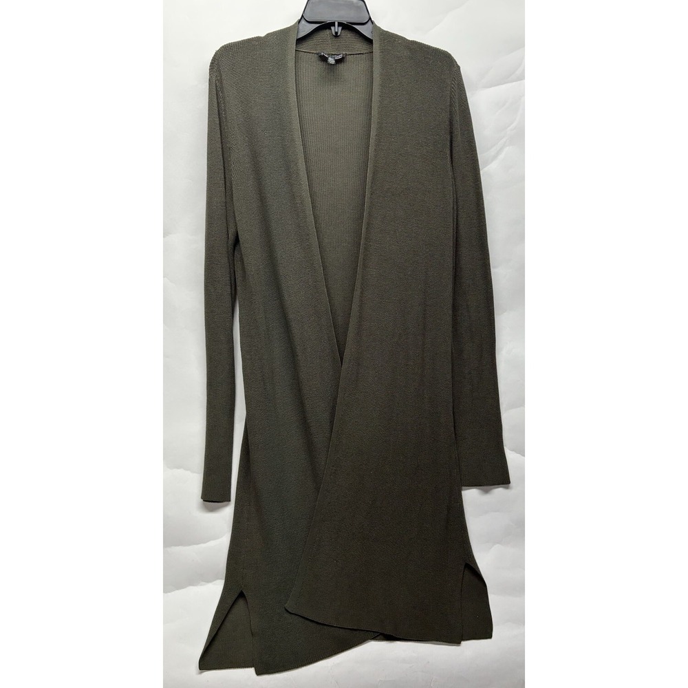 Eileen Fisher Womens Size M Green Long Sleeve Tencel Cardigan Sweater (S9)